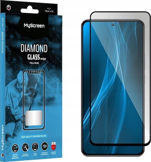 MyScreenPROTECTOR Full Glue Tempered Glass Μαύρο (Realme C63)