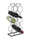 Vilde Free Standing Wine Rack Metallic Black 23x11x48cm