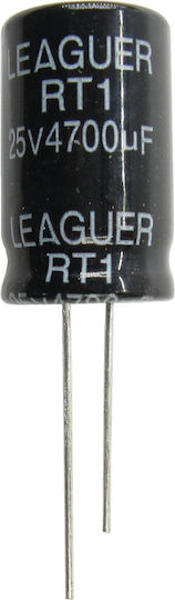 4700μF 25V Ø16x27 Ls:7,5mm 105°C Elektrolytkondensator