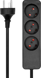 ProXtend Power Strip 3 Sockets with Cable 7m ProXtend Power Strip 3 Sockets with Cable 7m
