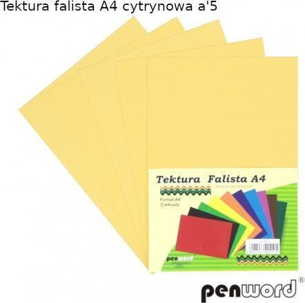 Penword Wellpappe Penword A4 5 Blatt Zitrone Penword