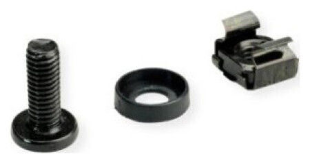 Roline Roline 19" M6 Gerätebefestigungshardware 100x Schwarz 13539612 7630049617759