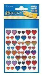 Avery Zweckform 3D Hearts Stickers Sheet 106402 1462012 4004182552094
