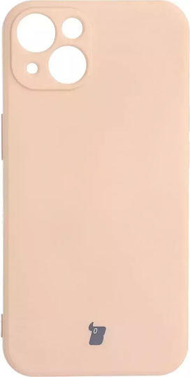 Bizon Silicone Case Back Cover with Pink Neck Strap for iPhone 13