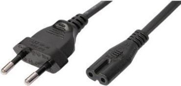 InLine Euro / IEC C7 - Euro / IEC C7 Cable 1.8m Μαύρο