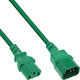 InLine IEC C13 / IEC C14 - IEC C13 / IEC C14 Cable 0.75m Πράσινο