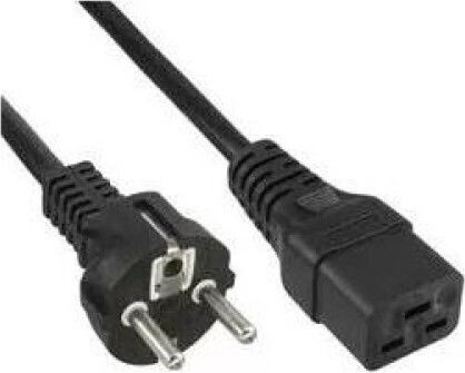 PremiumCord IEC C19 / Schuko - IEC C19 / Schuko Cable Μαύρο