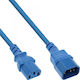 InLine IEC C13 / IEC C14 - IEC C13 / IEC C14 Cable 0.5m Μπλε