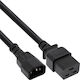 InLine IEC C14 / IEC C19 - IEC C14 / IEC C19 Kabel 0.5m Schwarz