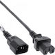 InLine IEC C15 / IEC C14 - IEC C15 / IEC C14 Cable 1.8m Black