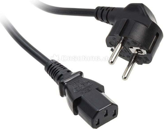 Kolink Schuko / IEC C13 - Schuko / IEC C13 Cable 1.8m Μαύρο KKTP01V2