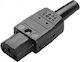 Bachmann IEC C13 - IEC C13 Power Cable Black