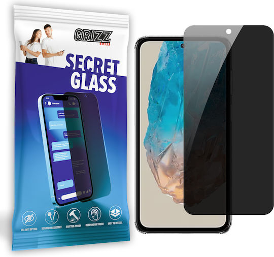 GrizzGlass Ceramic Privacy Tempered Glass (Samsung Galaxy M35, GrizzGlass)