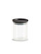 Zeller Vase General Use with Lid Plastic Black 650ml