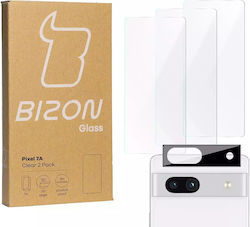 Bizon Screen Glass + Προστασία Κάμερας Tempered Glass Διάφανο για το Pixel 7a