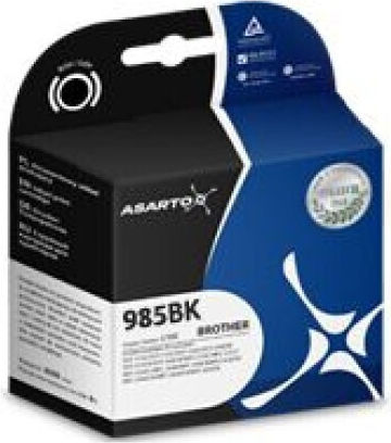 Asarto Συμβατό Μελάνι Εκτυπωτή InkJet Brother 985BK Μαύρο 1τμχ