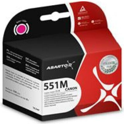 Asarto Συμβατό Μελάνι Εκτυπωτή InkJet Canon CLI551 Ματζέντα 1τμχ