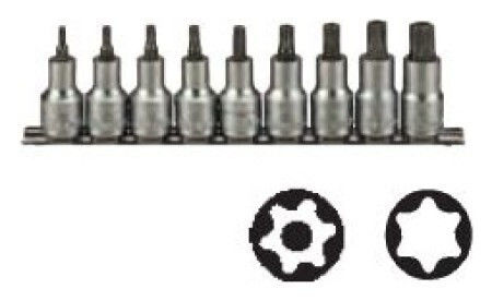 Teng Tools Σετ Καρυδάκια Torx 1/2" Tx20-tx60 9τμχ 38190054