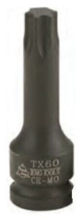Teng Tools Bit-Stecknuss Pneumatisch mit Torx-Bit und Antriebsvierkant 1/2'' Größe T70x78mm 1Stück