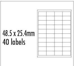 Logo Αυτοκόλλητες Ετικέτες Α4 Ορθογώνιες 48.5x25.4mm Logo Αυτοκόλλητες Ετικέτες Α4 Ορθογώνιες 48.5x25.4mm