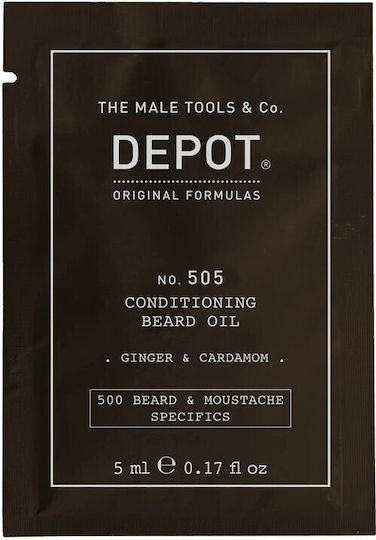 Depot Λάδι Περιποίησης για Γένια και Μουστάκι 5ml