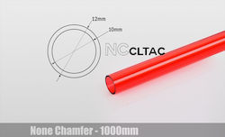 Тръба Bitspower Crystal Link 12/10mm 1000mm Червена Bp-ncclt12acird-l1000
