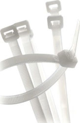 Trytyt Legături Cablu Din Plastic 250mmx3.6mm În Culoare Albă 100 Bucăți