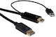 Cable DisplayPort male - HDMI male 2m Μαύρο