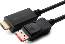 Microconnect 4k Displayport 1.4 To Hdmi 2.0 Cable Supports 4k*2k@60hz 3d Black Gold Plated Support Hdcp1.4