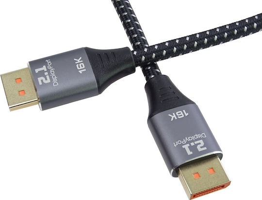 Кабел Premiumcord DisplayPort 2.1 16k@60hz 8k@120hz 1м