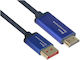 Adaptor Av Alcasa Alcasa 4860-sf030b Cablu Adaptor 3 M Displayport Hdmi Negru Albastru