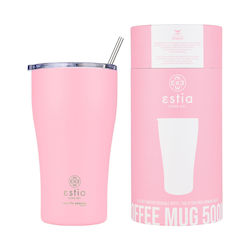 Estia Coffee Mug Save The Aegean 500ml Blossom Rose