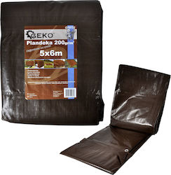 Geko Αδιάβροχος Μουσαμάς 200gr/m² 3x2μ. Βαρέως Τύπου Καφέ Geko Αδιάβροχος Μουσαμάς 200gr/m² 3x2μ. Βαρέως Τύπου Καφέ