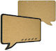 Bakaji Cork Notice Board 44x29cm