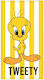 Πετσέτα Θαλάσσης Tweety Microfibre 70 X 140 Cm