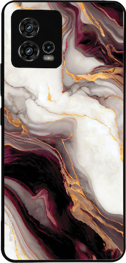 Калъф Sonique Marble Series за Motorola Moto G72 Бордо