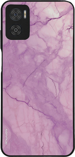 Калъф Sonique Marble Series за Motorola Moto E22 4G Виолетов