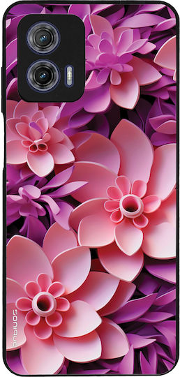 Θήκη Sonique 3d Flower Series Motorola Moto G73 5g Ροζ
