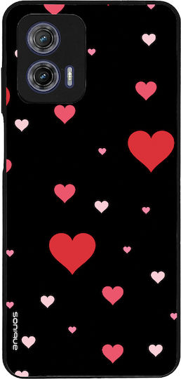 Sonique Heart Series Case for Motorola Moto G73 5G Black