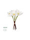 Strauß aus künstlichen Blumen Orchidee Weiß 26cm GloboStar