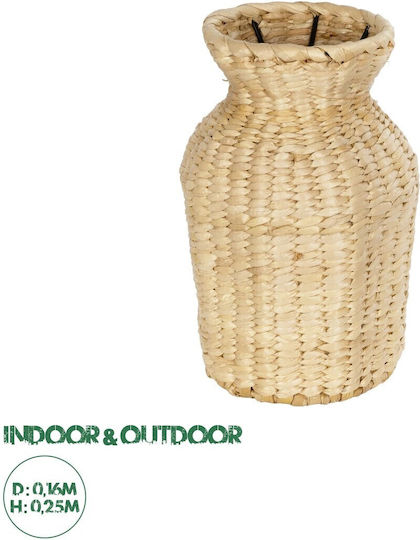 GloboStar Havana Κασπώ Ξύλινο Μπεζ 16x16x25εκ.