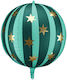 Balon Sferic Verde cu Stele Aurii 4D