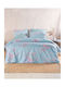 Rythmos Sheet Sets Queen 230x260cm. Springtime Blue 4pcs