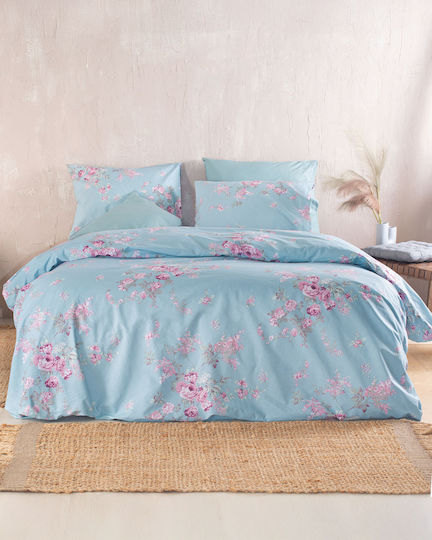 Rythmos Sheet Sets Queen 230x260cm. Springtime Blue 4pcs