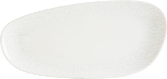 Bonna Servierplatte Oval aus Porzellan Weiß 6Stück