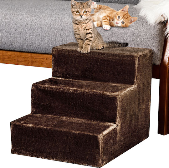 Bakaji Car Steps for Dog Brown