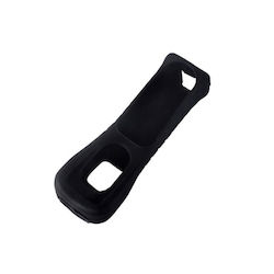 Husă din silicon negru pentru telecomanda Nintendo Wii