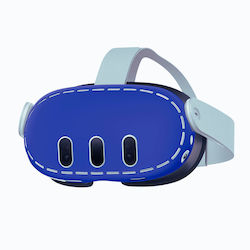 Husă din silicon albastră pentru ochelari Meta Quest 3 Husă din silicon albastră pentru ochelari Meta Quest 3