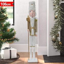 Bakaji Weihnachts-Nussknacker Weiß