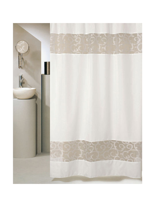 San Lorentzo Sc007 Shower Curtain Fabric White